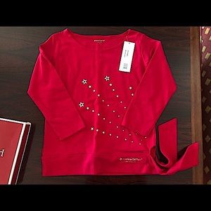 NEW American Girl side tie Star long sleeve top
